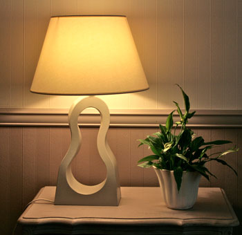 lampe de salon design en carton