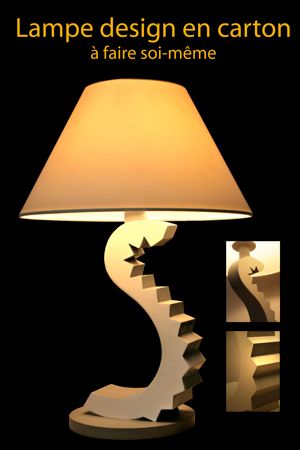 lampe design en carton